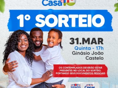 Prefeitura de Caxias realiza o sorteio das primeiras casas do Programa Minha Casa é 10 nesta quinta-feira (31)