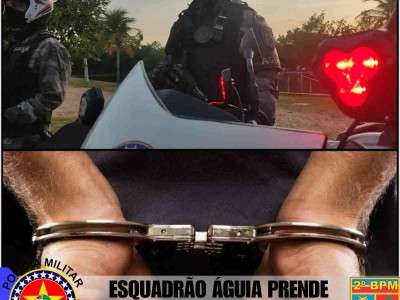 Esquadrão Águia realiza prisão de foragido da justiça em Caxias 