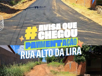 Pavimentação transforma Rua Alto da Lira e melhora mobilidade em Senador Alexandre Costa