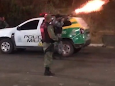 PM usa balas de borracha durante abordagem a 'rolezinho' na Av. Raul Lopes, Zona Leste de Teresina