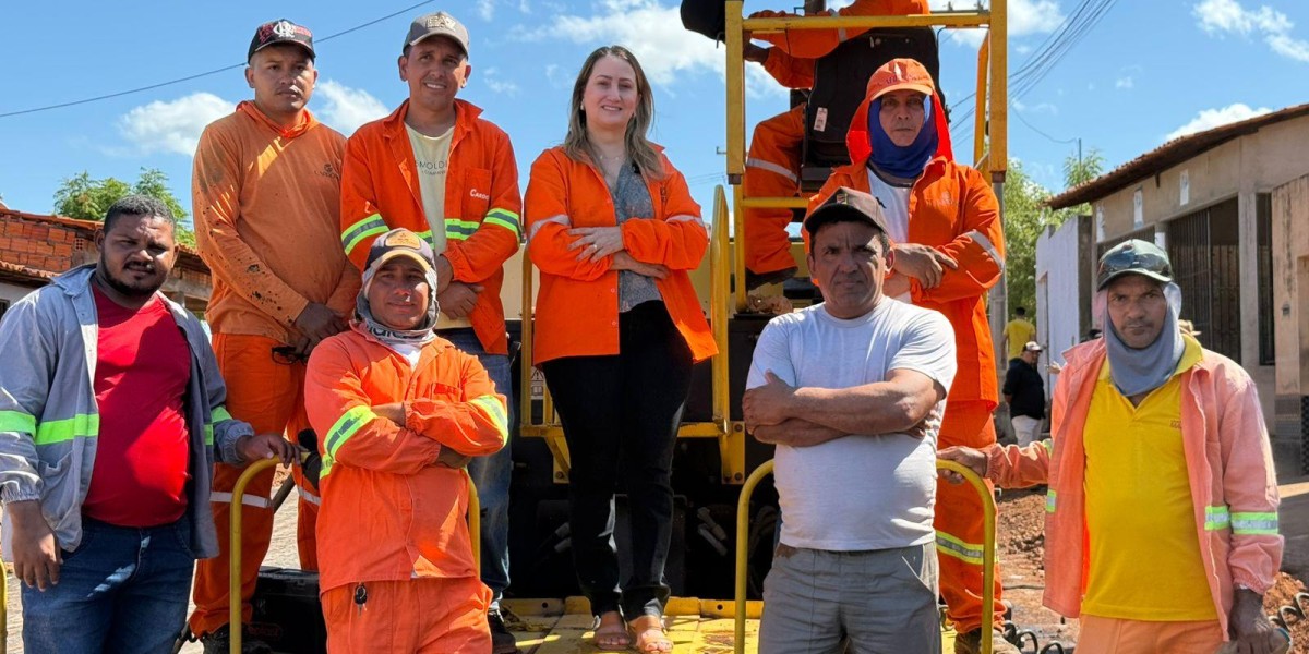 Prefeitura inicia obra de asfaltamento da Avenida Maioba em Gonçalves Dias