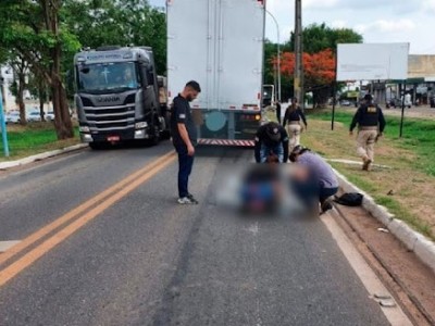Mãe e filha são atropeladas por carreta em Imperatriz