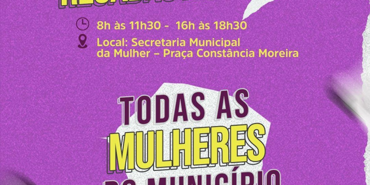 Prefeitura convoca mulheres para realizar recadastramento na secretaria da mulher  