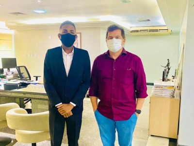 Vini Jansen, se reúne com Secretário de Indústria e Comércio do Maranhão, Simplício Araújo.