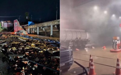 Temporal com ventos fortes provoca prejuízos e assusta moradores em Zé Doca