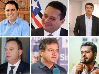 Seis candidatos ao governo do estado tem data marcada para lançar candidaturas