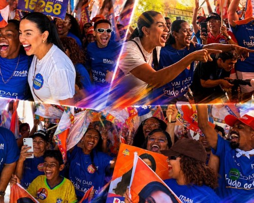 Força política: Daniella reúne multidão em inauguração de comitê, em São Luís.