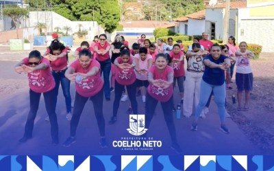 Caminhada Rosa mobiliza equipe da UAPS Nonato Sampaio em ação de conscientização sobre o câncer de mama em Coelho Neto