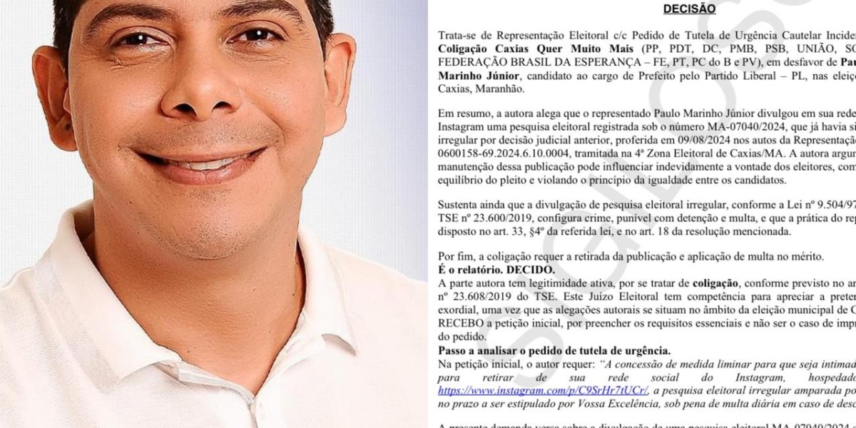 Paulo Marinho Jr é condenado novamente por divulgação de pesquisa falsa, em Caxias