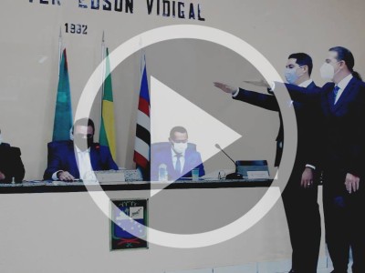 Prefeito, vice-prefeito e vereadores são empossados em Caxias 