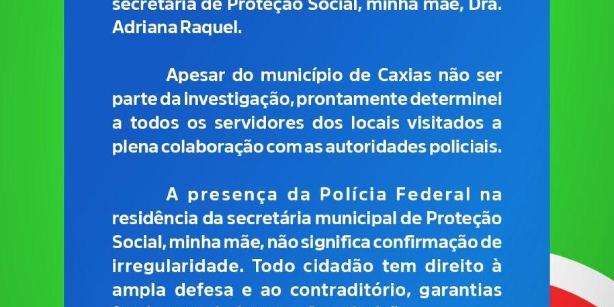Prefeito Gentil Neto se pronuncia após operação da Polícia Federal em Caxias