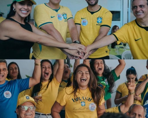 Em Caxias, Orleans Brandão acompanha partida esportiva e marca presença no festejo junino da cidade ao lado de lideranças locais