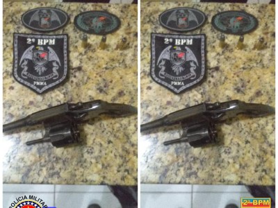 Polícia Militar apreende arma de fogo na cidade de Caxias 