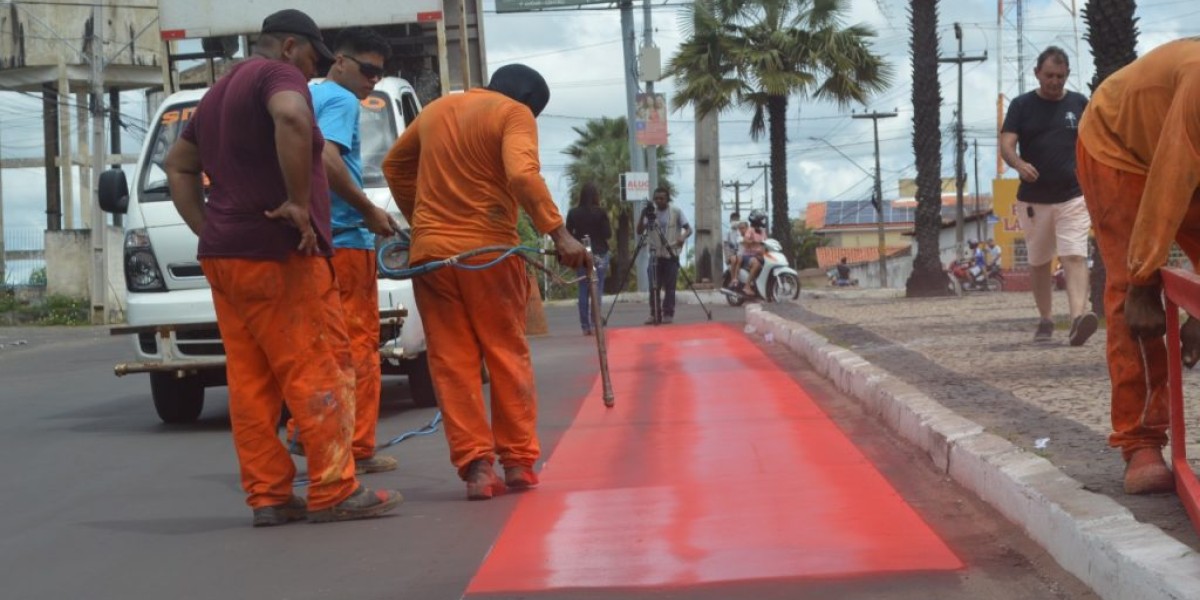 Prefeitura e Governo do Estado iniciam implantação da primeira ciclovia de Caxias na Avenida Alexandre Costa