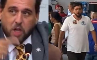 Vídeo mostra Daniel Barros entregando santinhos e agredindo eleitor dentro de estabelecimento comercial 