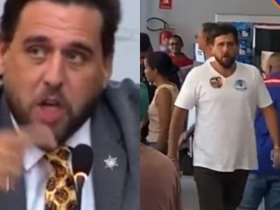 Vídeo mostra Daniel Barros entregando santinhos e agredindo eleitor dentro de estabelecimento comercial 