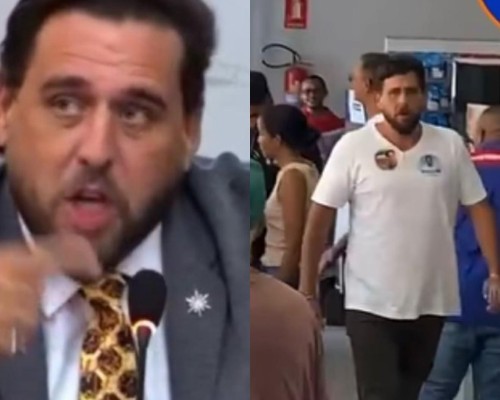 Vídeo mostra Daniel Barros entregando santinhos e agredindo eleitor dentro de estabelecimento comercial 