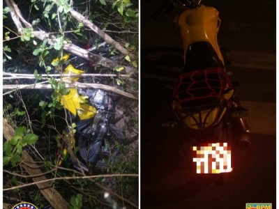PM prende dupla suspeita de assaltar mototaxistas e recupera moto roubada em Caxias