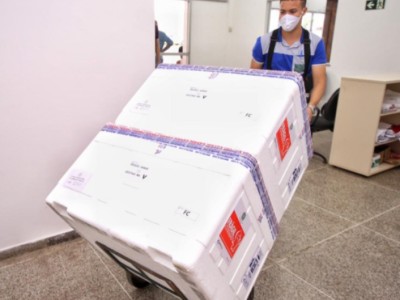 Maranhão recebe primeiro lote de vacinas Pfizer