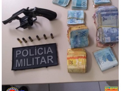 PM apreende arma de fogo na cidade de Caxias 