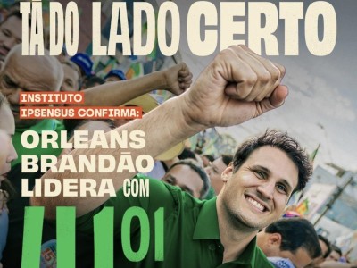 Orleans Brandão mantém liderança em nova pesquisa para o Governo do Maranhão