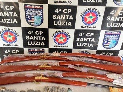 Polícia Militar prende homem que comercializava armas artesanais em Santa Luzia no MA