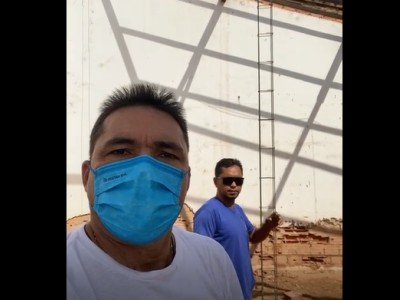 Prefeito Toinho Patioba vistoria obra onde será implantado o restaurante popular de Gonçalves Dias 