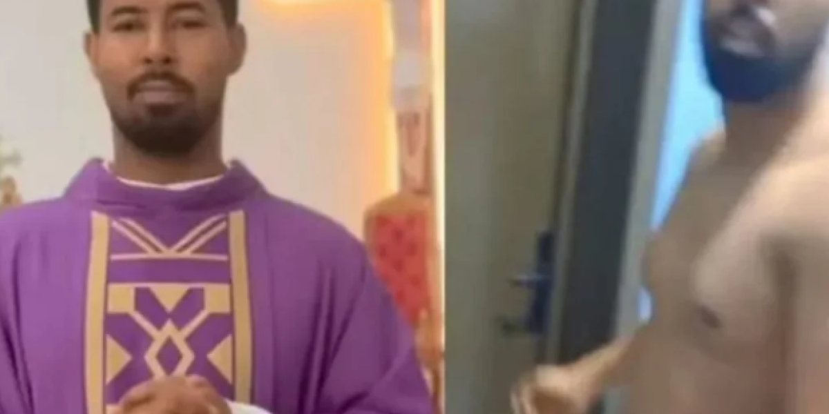Padre flagrado com fiel de baby-doll nega sexo: “Ela ia tomar banho”