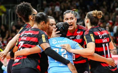 Sesc Flamengo reage, vira sobre o Praia Clube e conquista o título da Copa Supervôlei