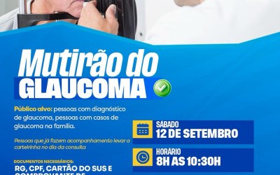 Parnarama:     Ação de saúde oferecerá acompanhamento especializado para pessoas com glaucoma