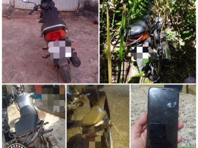 Polícia Militar realiza prisão de casal suspeito de praticar assalto e recupera quatro motocicletas roubadas em Caxias