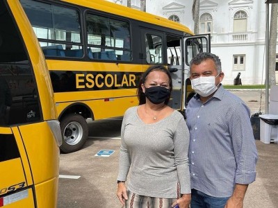 São João do Sóter ganha ônibus escolar via emenda parlamentar do deputado Cleber Verde