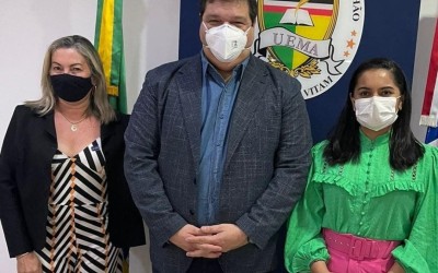 Prefeita de Pedreiras se reúne em São Luís com reitor da Uema, para tratar de novas instalações da Universidade no município