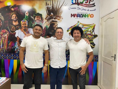 Os secretários Edilson Pereira e Nino Gonçalves discutem Cultura e Comunicação em visita a Capital São Luís 