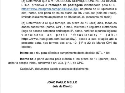 Justiça derruba fake news da oposição em Caxias e impõe multa de até R$ 60 mil