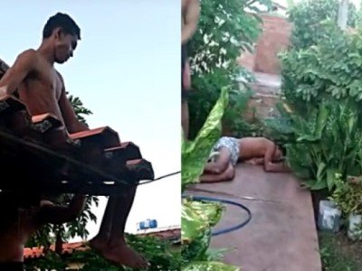 Ladrão dorme e cai de telhado após tentar furtar casa no Piauí