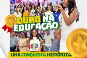 Prefeita recebe prêmio “Ouro” como destaque na Educação durante evento em Caxias