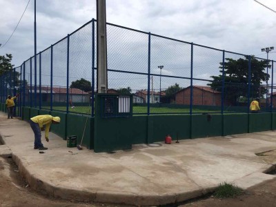 Campo de futebol na Nova Brasília será entregue à população neste mês em Timon 