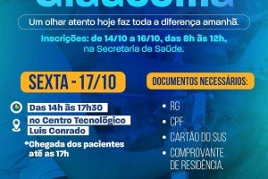 Mutirão do Glaucoma acontece nesta sexta-feira (17) em Matões