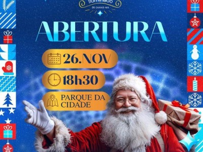 Natal Iluminado de Caxias será aberto hoje (26)