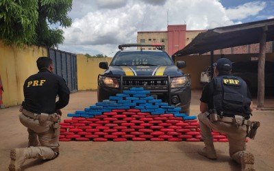 PRF apreende 128 kg de cocaína na BR-230, em Balsas