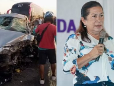 Primeira-dama de Carutapera (MA) morre em acidente entre carro e ônibus