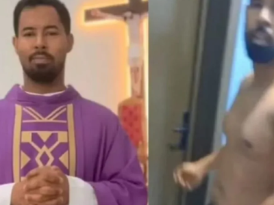 Padre flagrado com fiel de baby-doll nega sexo: “Ela ia tomar banho”